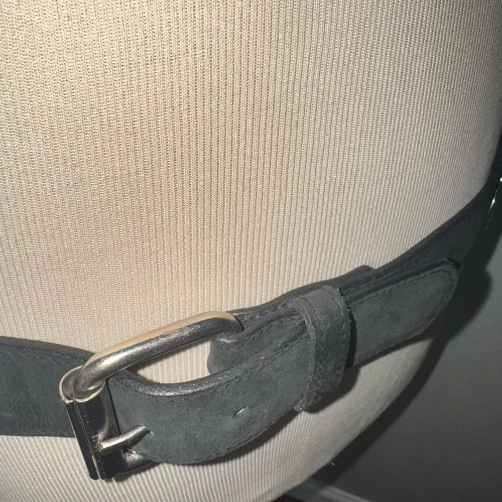 Hipwear leather belt black belt  -flower